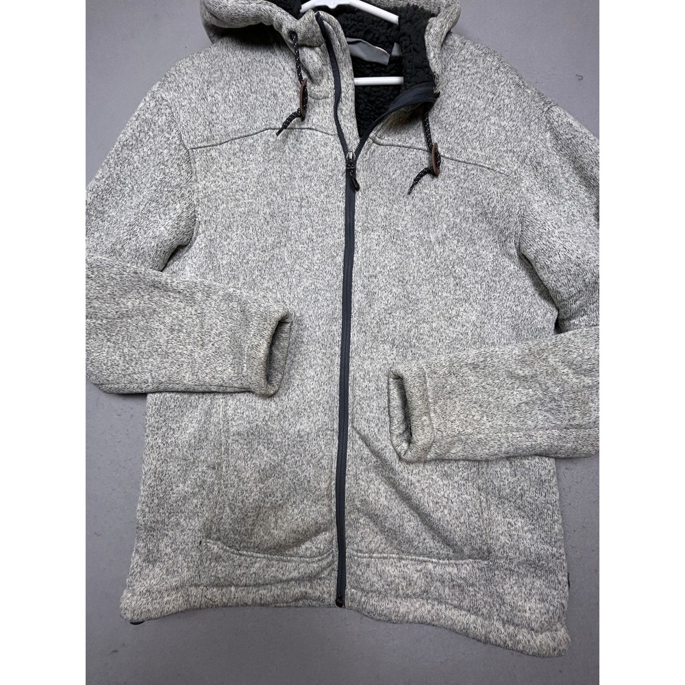 Rugged Elements Jacket Polyester Faux Fur Grey Marl Medium Mens
